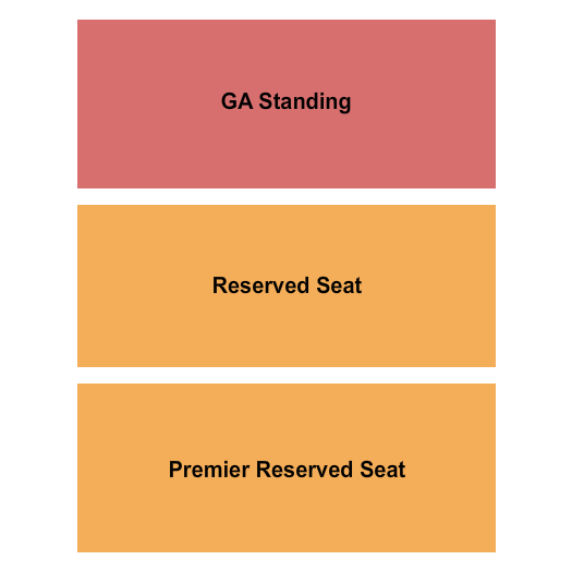 Reggie's Rock Club GA Standing/Reserved Seat/Premier Seating Chart